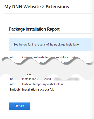Package Installation Report