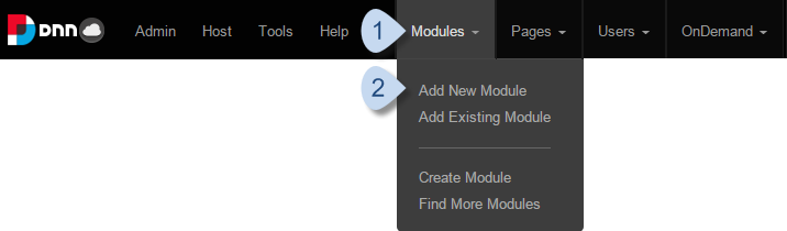 Module > Add New Module
